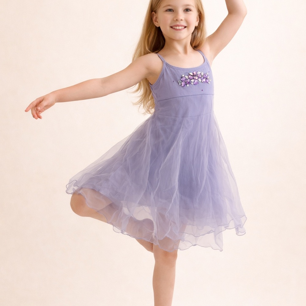 Light purple lyrical costume for girls - lavender dance outfit - purple dress